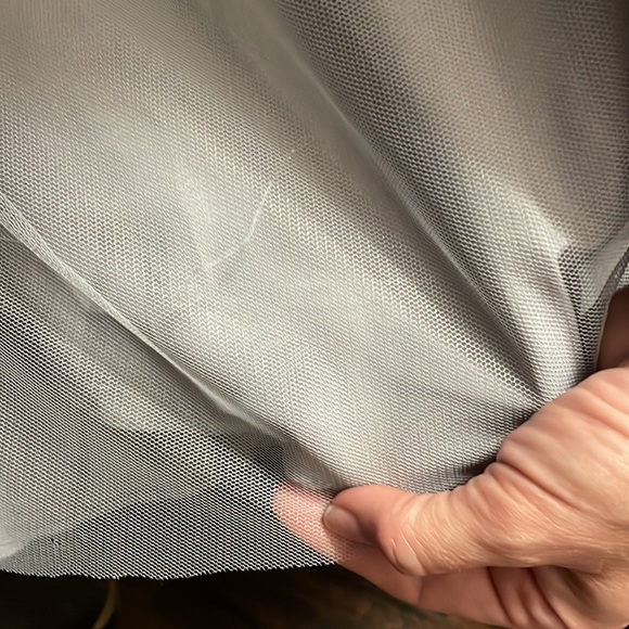 Betsy and Adam Tulle Ball Gown with Gems and Floral Embroidery - Picture 8 of 8